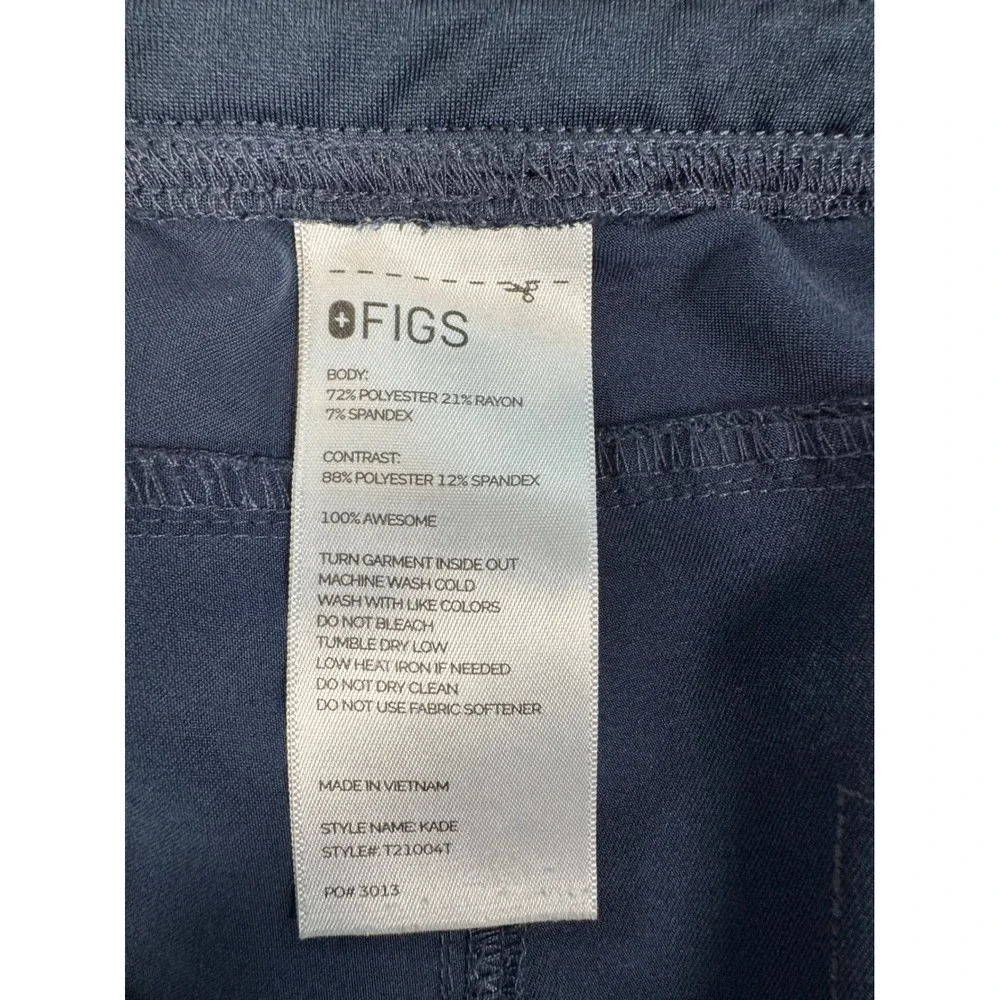 FIGS Kade Cargo Scrub Pants Navy Blue Technical Collection T21004T Mens Medium